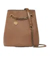 Stella Mccartney Falabella Chain-linked Bucket Bag In Brown