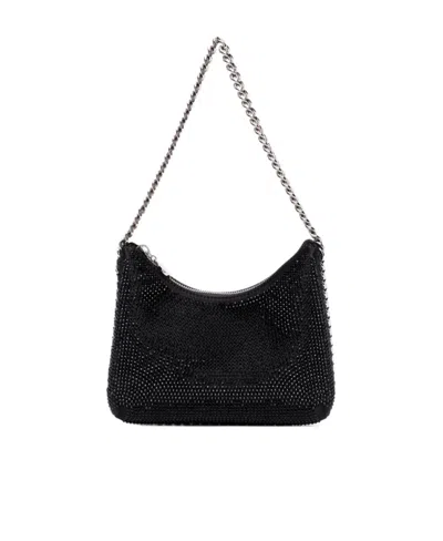 Stella Mccartney Falabella Chain-linked Mini Shoulder Bag In Black