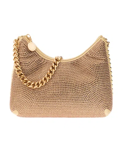 Stella Mccartney Falabella Chain-linked Mini Shoulder Bag In Nude