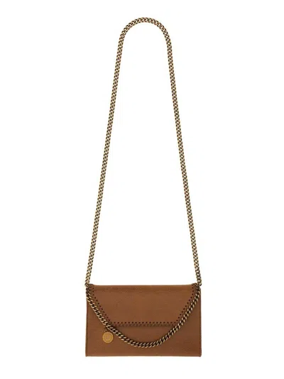 Stella Mccartney Falabella Chain Linked Shoulder Bag In Pecan