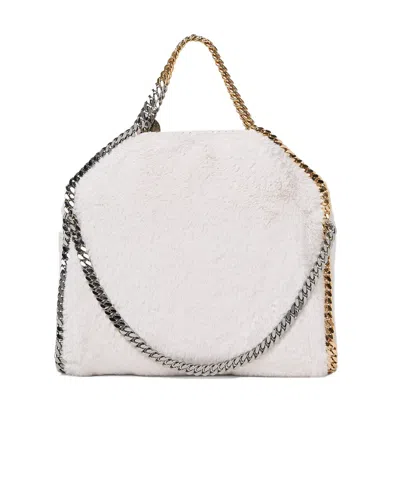 Stella Mccartney Falabella Chain Linked Tote Bag In White