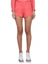 Stella Mccartney Printed Chain Elastic Waistband Shorts