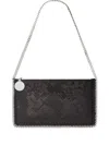 Stella Mccartney Falabella Pochette With Sequins Embroidery In Black