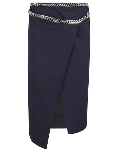 Stella Mccartney Falabella Chain Skirt In Ink