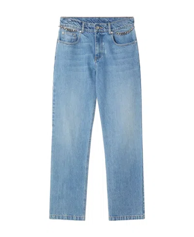 STELLA MCCARTNEY STELLA MCCARTNEY LOW-RISE LOGO PATCH JEANS