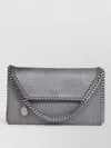 Stella Mccartney Falabella Chain Strap Clutch Wallet In Gray