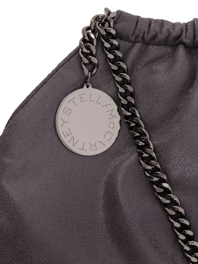 Stella Mccartney Falabella Shoulder Bag With Metal Drawstring In Black
