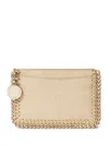 Stella Mccartney Falabella Chain-trim Cardholder In Neutral