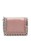 Stella Mccartney Falabella Chain-trim Wallet In Pink