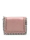 Stella Mccartney Falabella Chain-trim Wallet In Pink