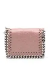 Stella Mccartney Falabella Chain-trim Wallet In Pink
