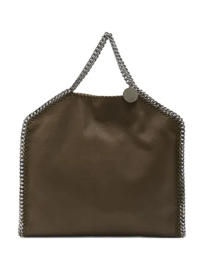 Stella Mccartney Falabella Chain-trimmed Foldable Tote Bag In Green