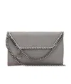 Stella Mccartney Falabella Mini Crossbody Bag In Gray