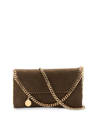 Stella Mccartney Falabella Chain Wallet In Brown