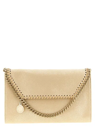 Stella Mccartney Falabella Chain Wallet In Metallic