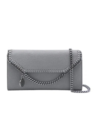 Stella Mccartney Falabella Chained Crossbody Bag In Gray