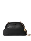Stella Mccartney Chain Strap Clutch Bag Soft Structure In Black