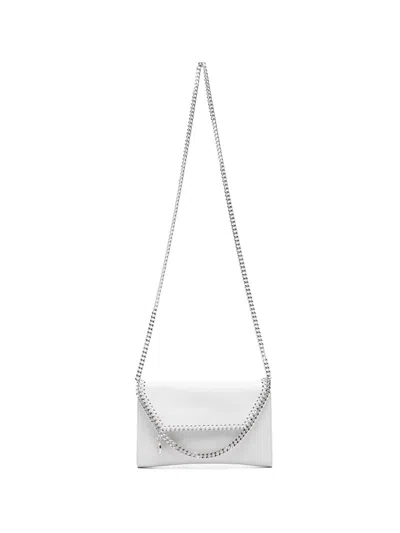 Stella Mccartney Falabella Chain-strap Wallet In Gray