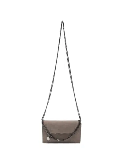 Stella Mccartney Falabella Chain-trim Crossbody Bag In Gray