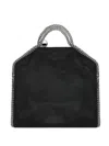 Stella Mccartney Stella Mc Cartney Black Polyester Falabella 3 Chain Handbag