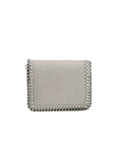 Stella Mccartney Falabella Chain-trim Wallet In Orange