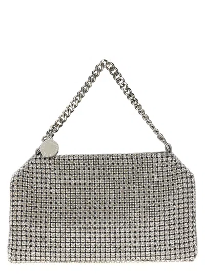 Stella Mccartney Falabella Clutch Silver In Metallic