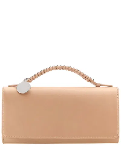 Stella Mccartney Falabella Clutch Bag Eco Satin Clutch Bag In Neutral