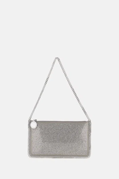 Stella Mccartney Falabella Clutch Bag In Silver