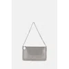 Stella Mccartney Falabella Clutch Bag In Silver