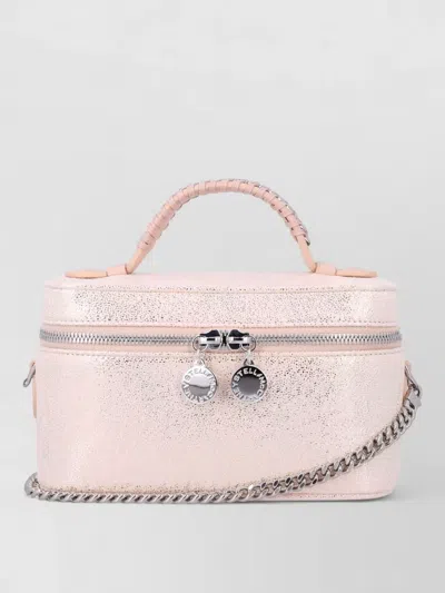 Stella Mccartney Falabella Clutch Bag Top Handle Chain In Pink