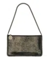 Stella Mccartney Falabella Shiny Chamois Pouch In Black