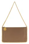 Stella Mccartney Falabella Clutch Shoulder Bag In Sand