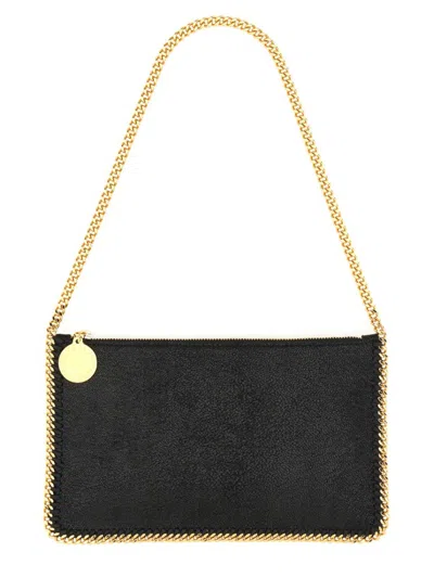Stella Mccartney "falabella" Clutch Shoulder Bag In Black
