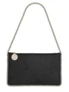 Stella Mccartney Womens Black Falabella Pochette Faux-leather Shoulder Bag