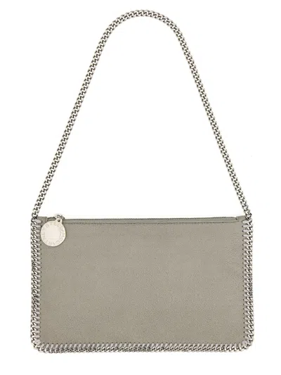 Stella Mccartney Falabella Clutch Shoulder Bag In Gray