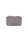 Stella Mccartney Falabella Coin Pouch In Gray