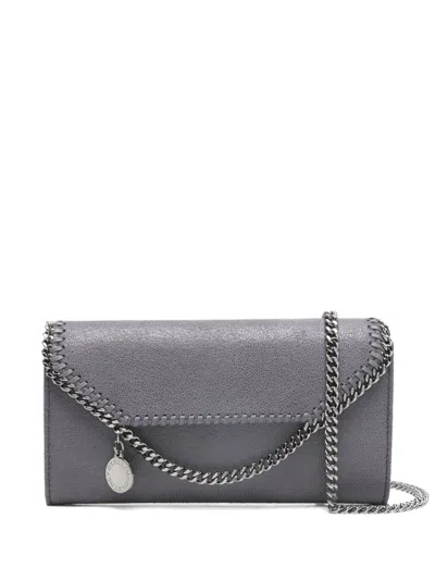 Stella Mccartney Falabella Continental Wallet In Gray