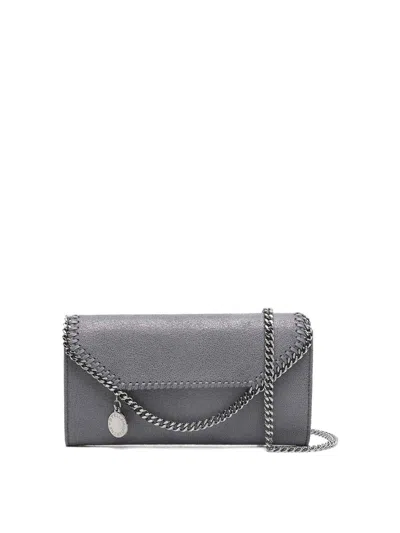 Stella Mccartney Falabella Continental Wallet In Gray