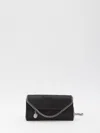 Stella Mccartney Falabella Continental Wallet On Chain In Black