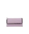 Stella Mccartney Falabella Continental Wallet In Purple