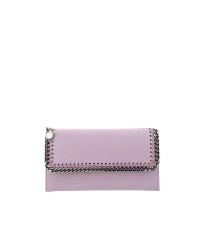 Stella Mccartney Falabella Continental Wallet In Purple