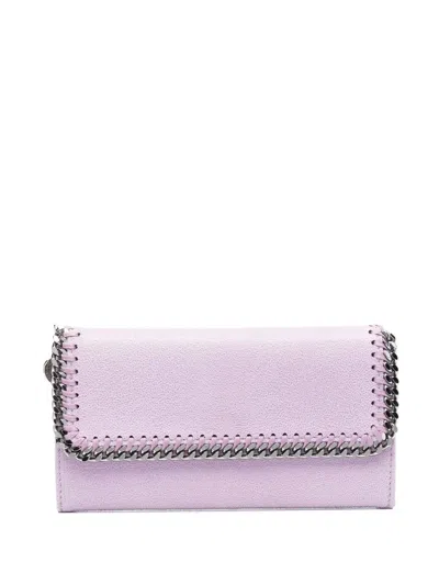 Stella Mccartney Falabella Continental Wallet In Purple