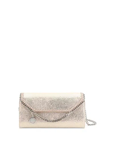 Stella Mccartney Falabella Continental Wallet Shoulder Bag In Neutral