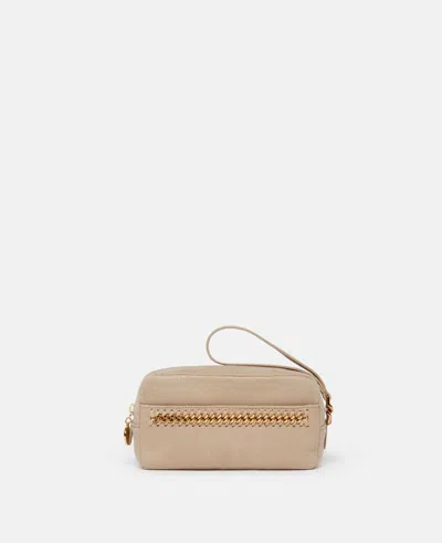Stella Mccartney Falabella Cosmetic Case In Butter Cream
