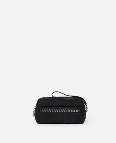 Stella Mccartney Falabella Cosmetic Case In Pitch Black