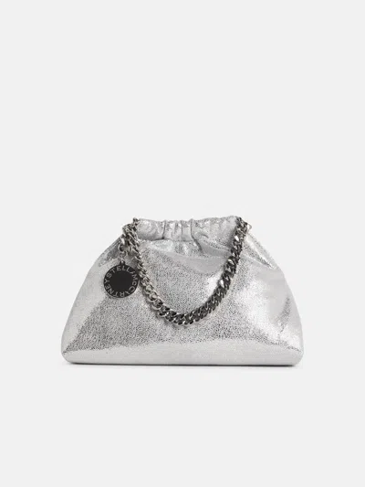 Stella Mccartney 'falabella Coulisse' Mini Bag In Silver 'shaggy Deer'