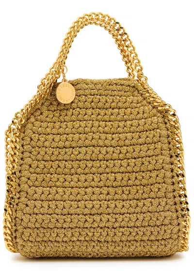 Stella Mccartney Falabella Crocheted Lurex Cross-body Bag