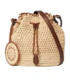 Stella Mccartney Falabella Raffia Crochet Bucket Bag