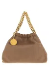 Stella Mccartney Falabella Mini Crossbody Drawstring Bags In Sand