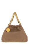 Stella Mccartney Falabella Mini Crossbody Drawstring Bags In Neutral